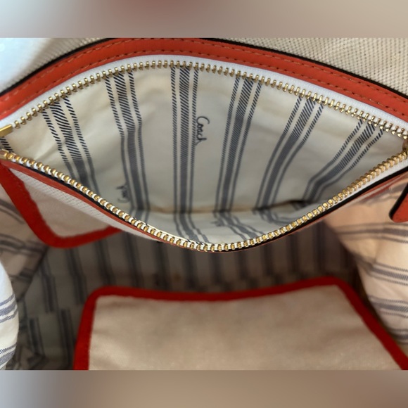 Coach canvas beach umbrella tote - Picture 8 of 16